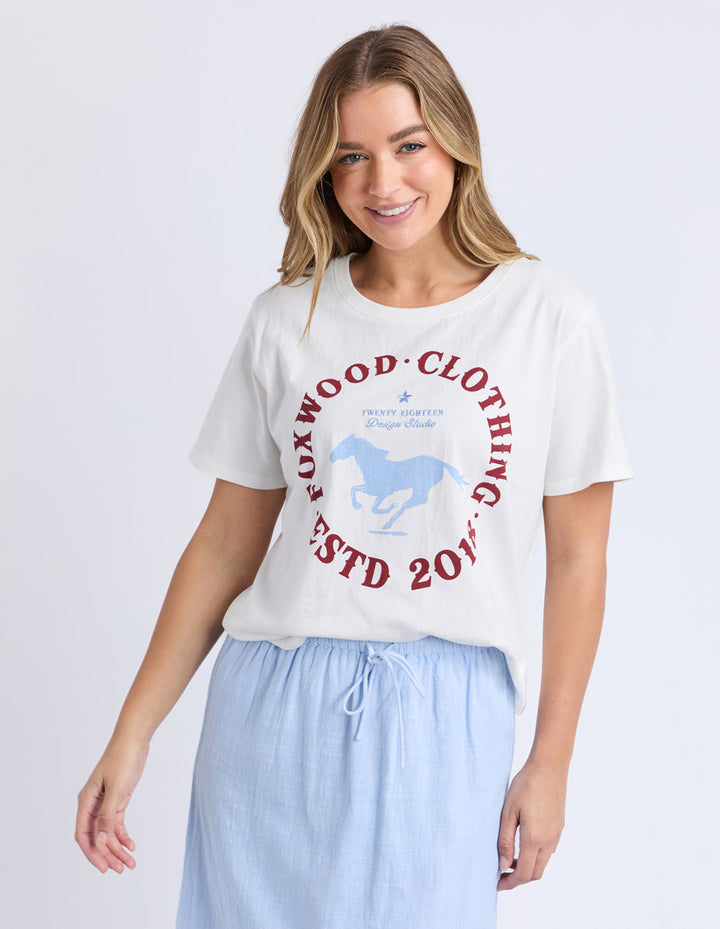 Foxwood | ESTD 2018 Tee - Vintage White