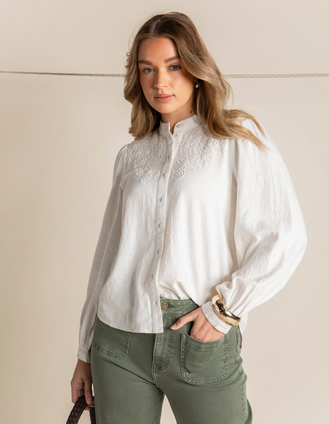 Foxwood | Eleanor Top - Vintage White