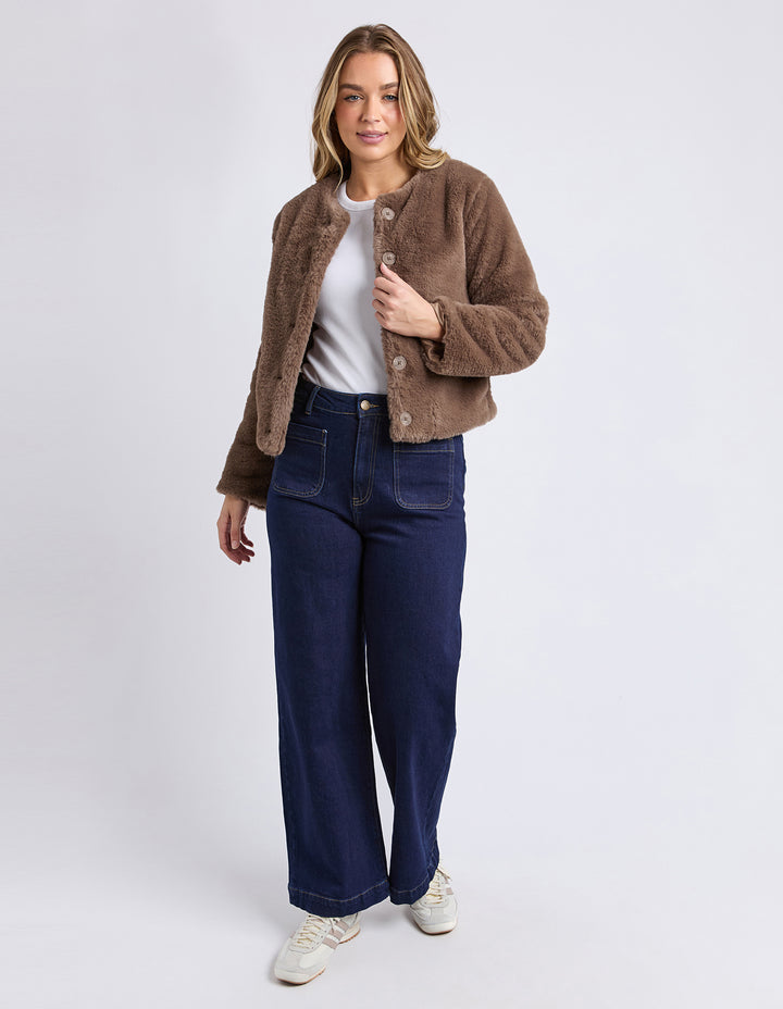 Foxwood | Sofia Fur Jacket - Mocha