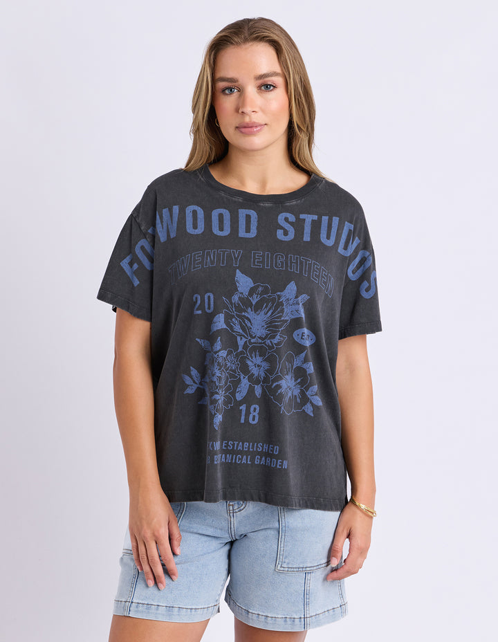 Botanical Garden Tee - Washed  Black