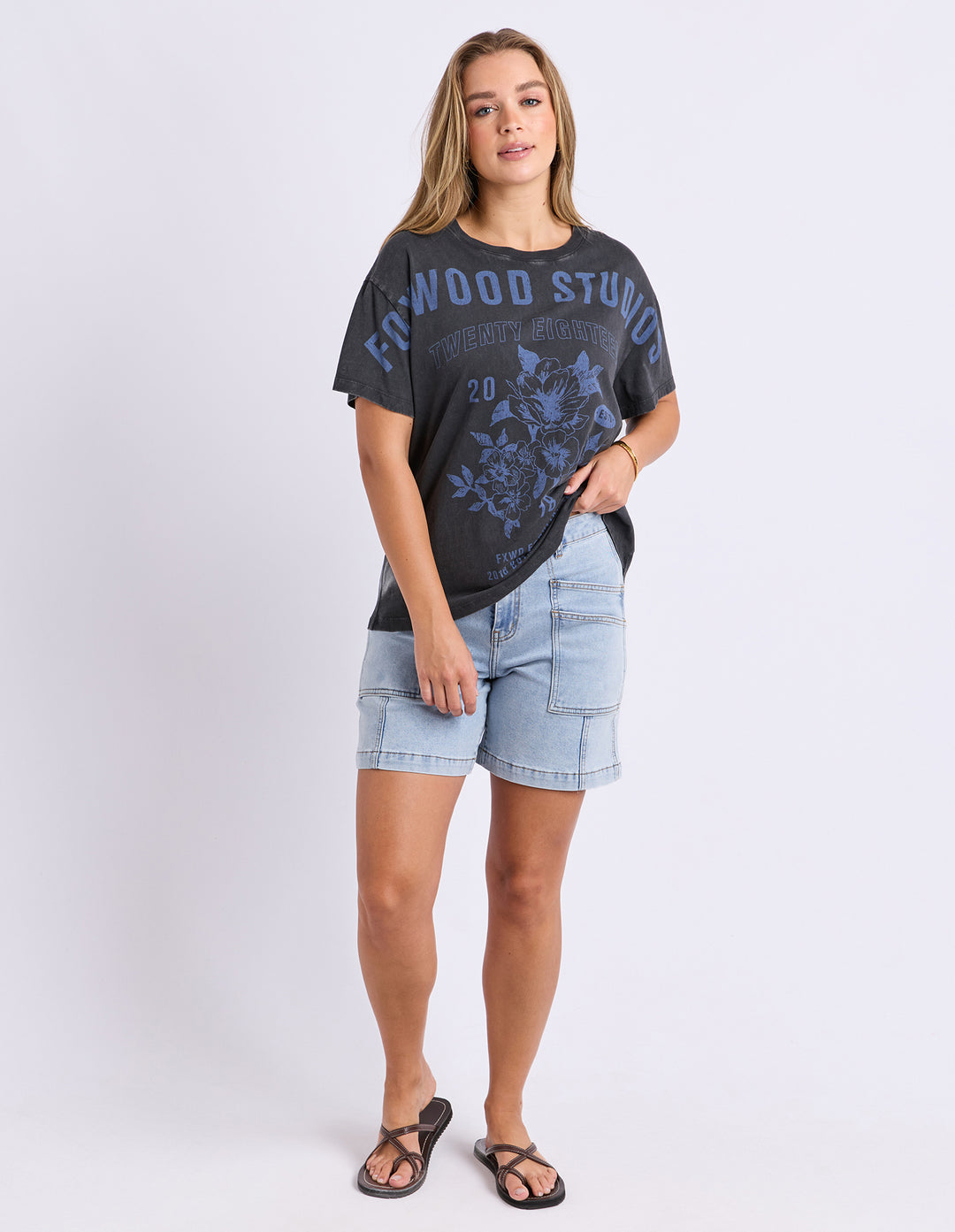 Botanical Garden Tee - Washed  Black