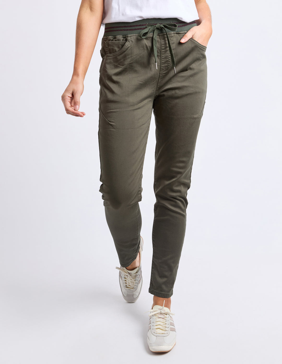 Foxwood | Sylvia Jogger- Dark Khaki