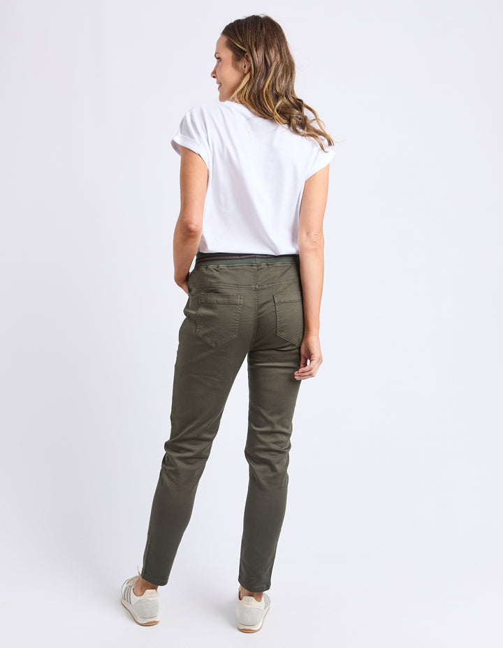 Foxwood | Sylvia Jogger- Dark Khaki