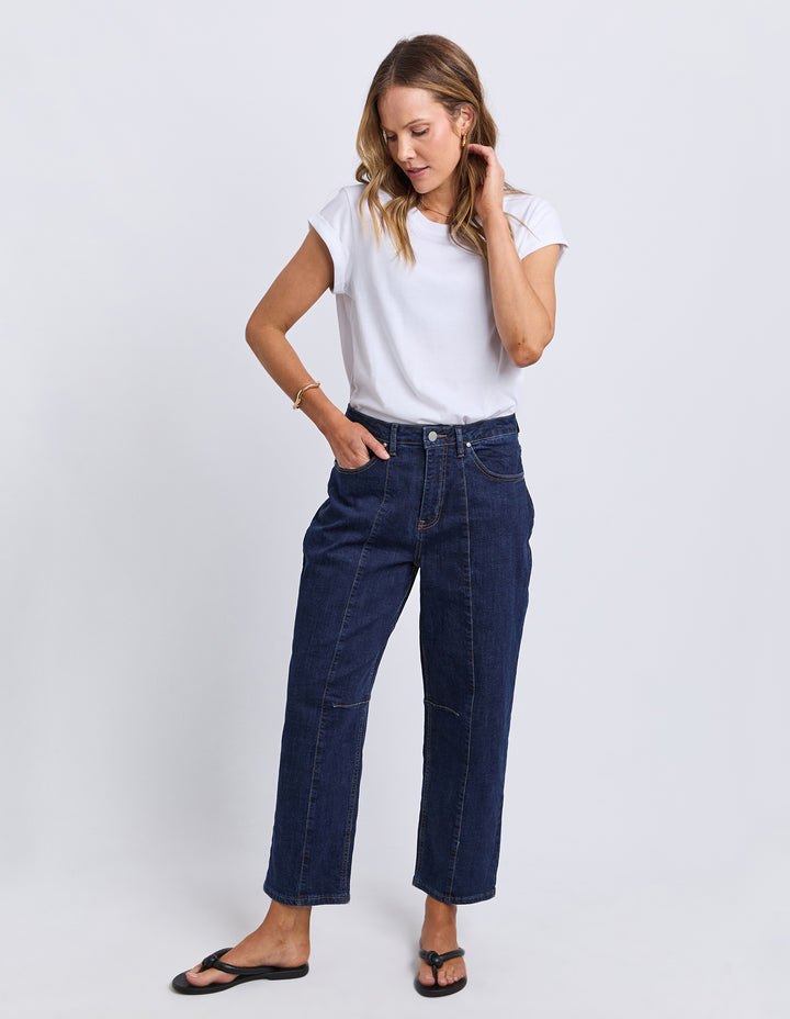 Foxwood | Ambrose Barrel Jean - Indogo Denim