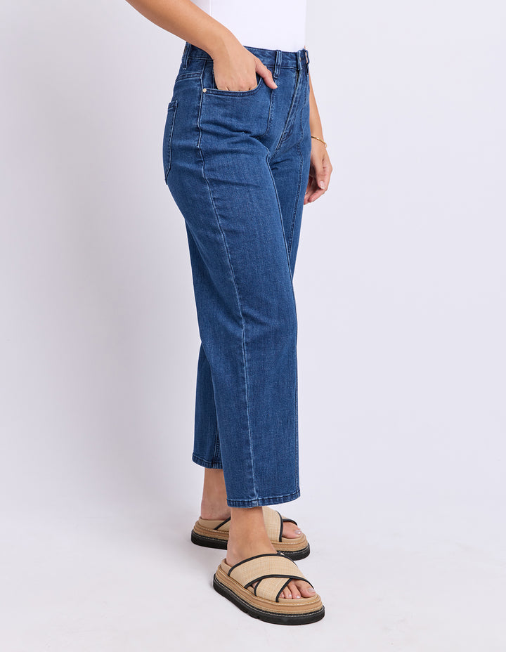 Ambrose Barrel Jean - Mid Blue