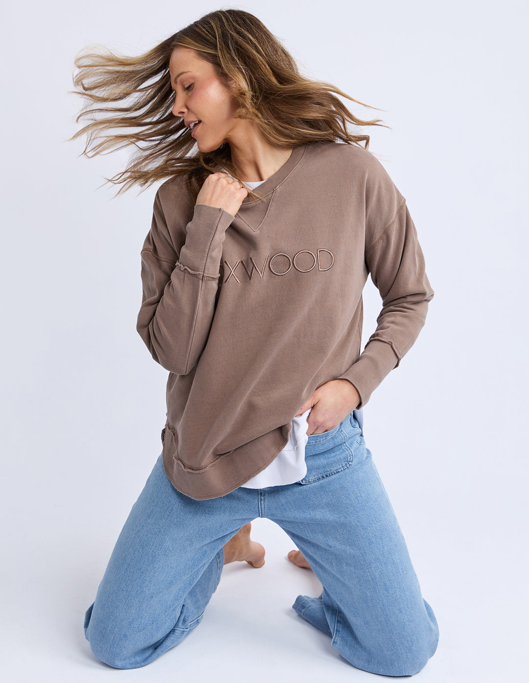 Foxwood | Simplified Crew - Chocolate Brown