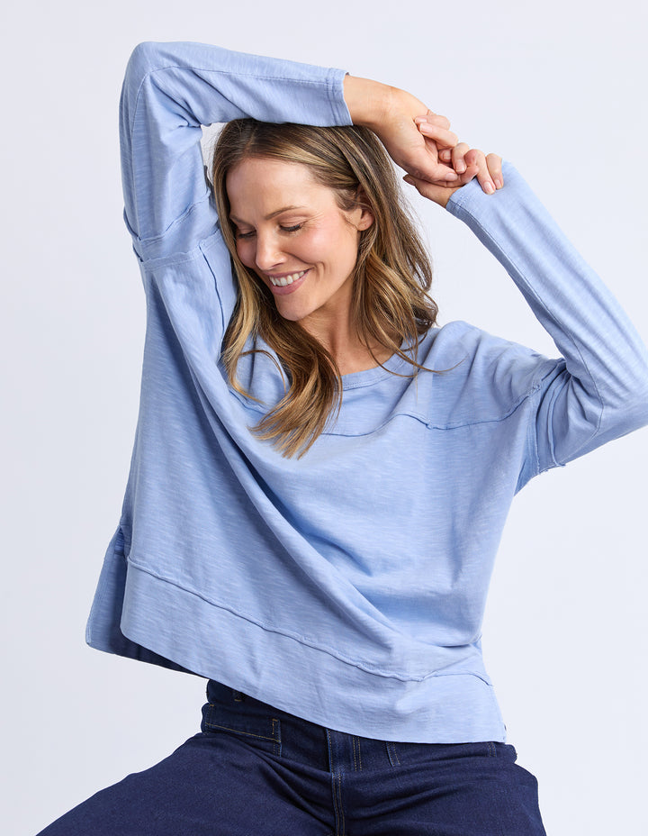 Foxwood | Jayne Throw On Top - Light Blue