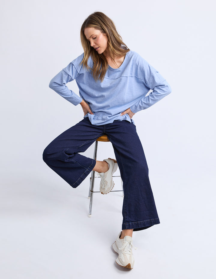 Foxwood | Jayne Throw On Top - Light Blue