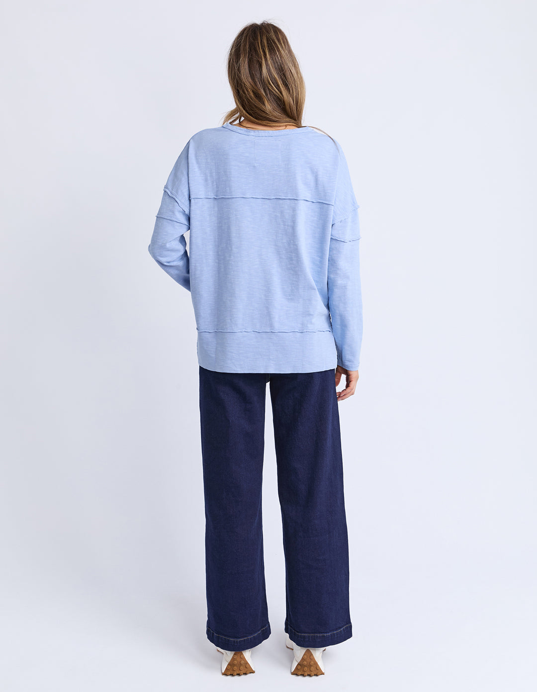 Foxwood | Jayne Throw On Top - Light Blue