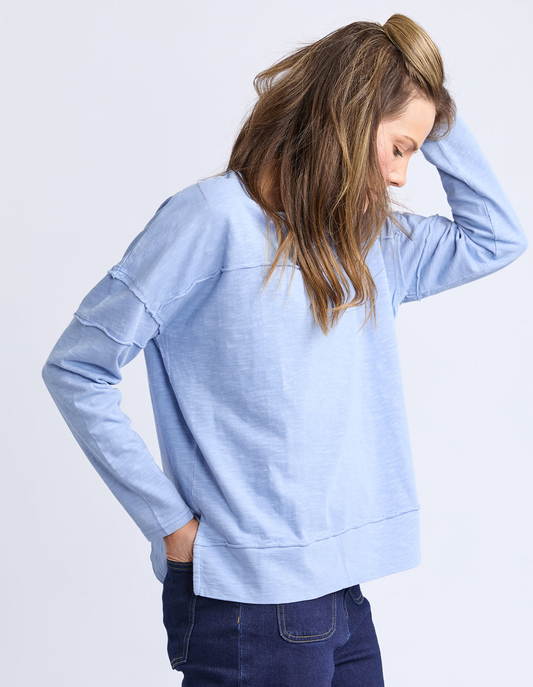 Foxwood | Jayne Throw On Top - Light Blue