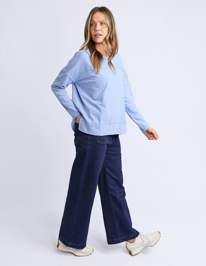 Foxwood | Jayne Throw On Top - Light Blue