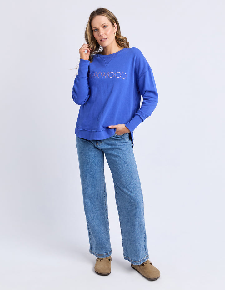 Foxwood | Simplified Metallic Crew - Blue