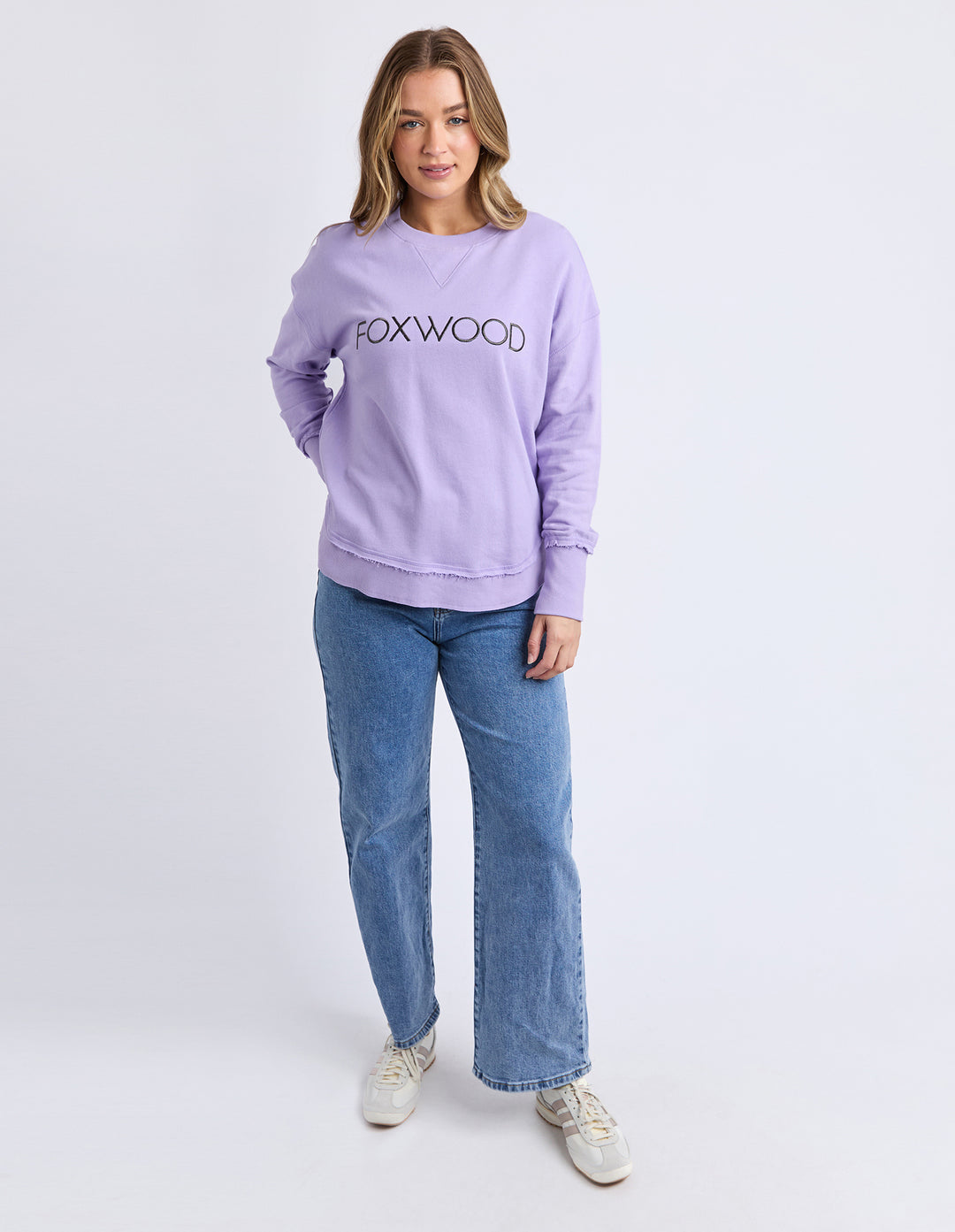 Foxwood | Simplifed Metallic Crew - Lavender