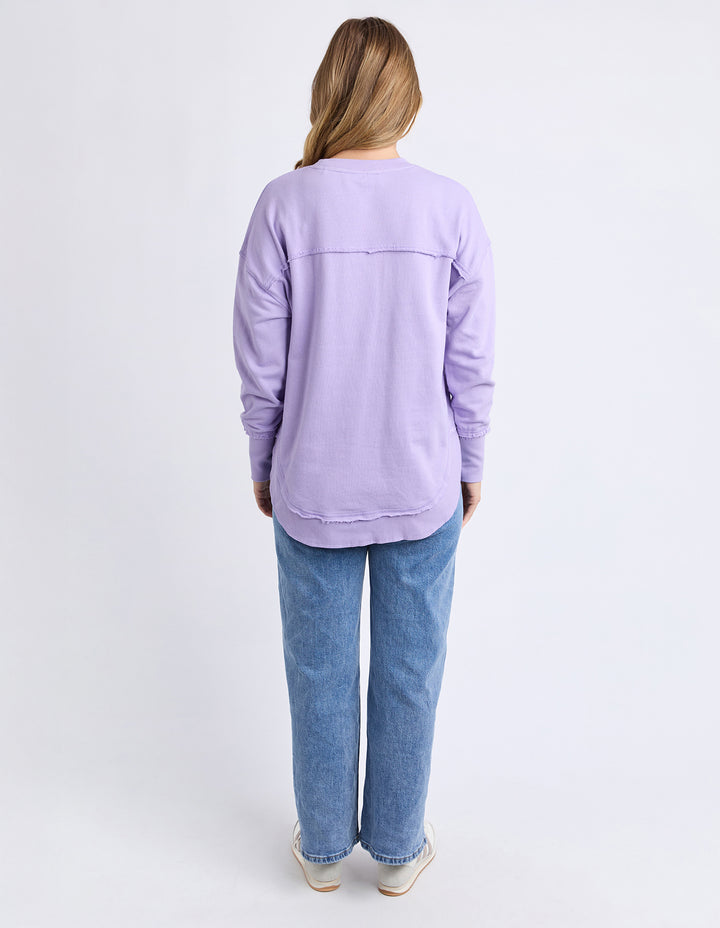 Foxwood | Simplifed Metallic Crew - Lavender