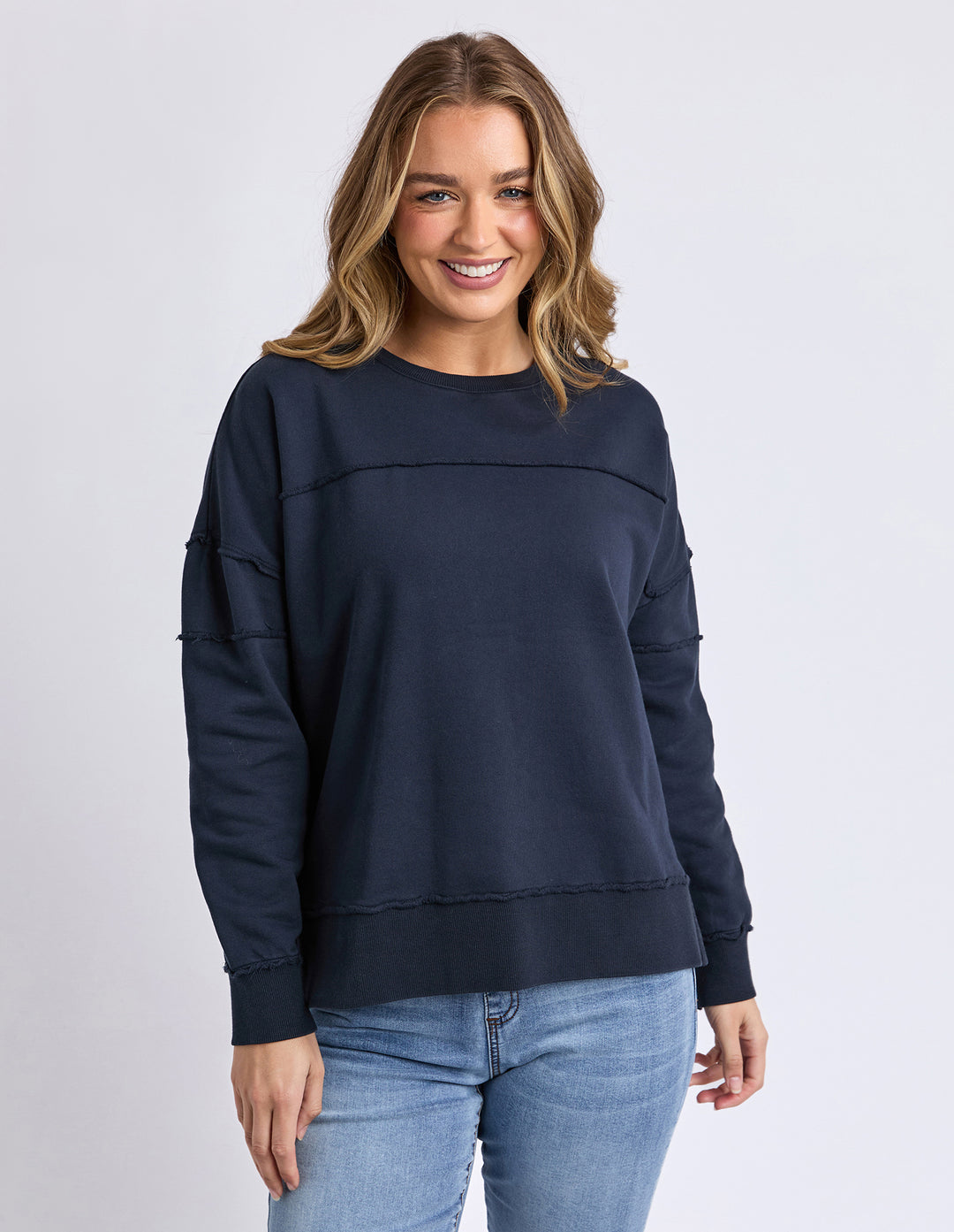 Foxwood | Jayne Throw on Fleece - Navy