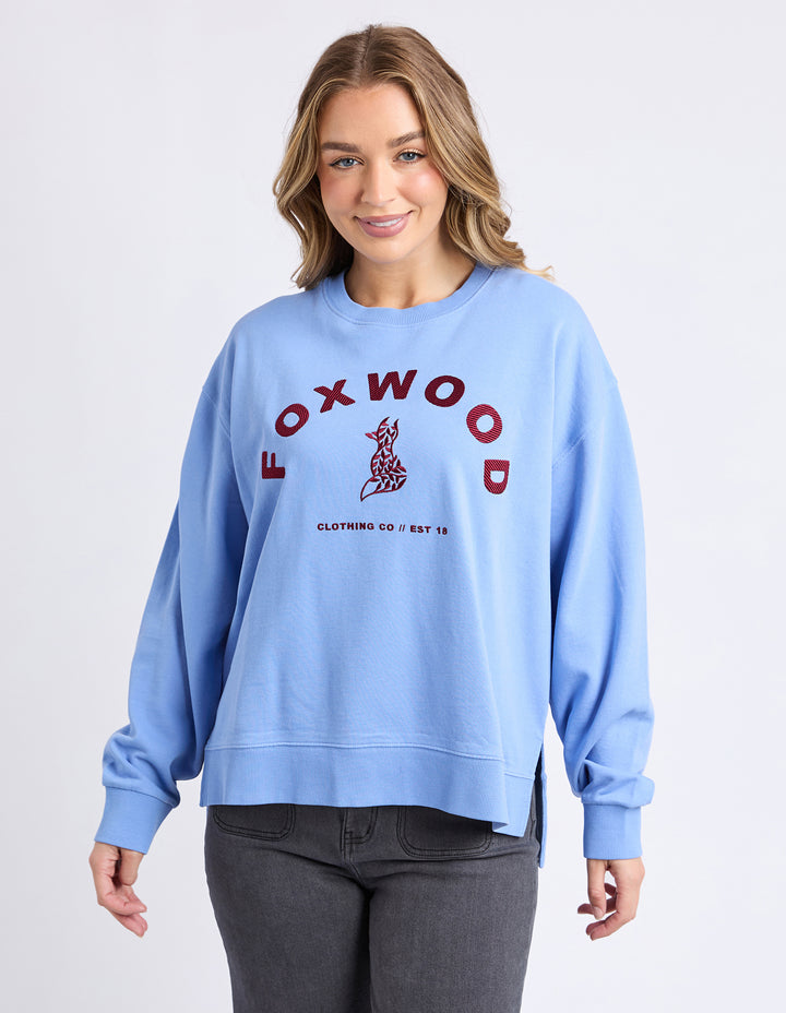 Foxwood | Effortless Contrast Crew - Blue