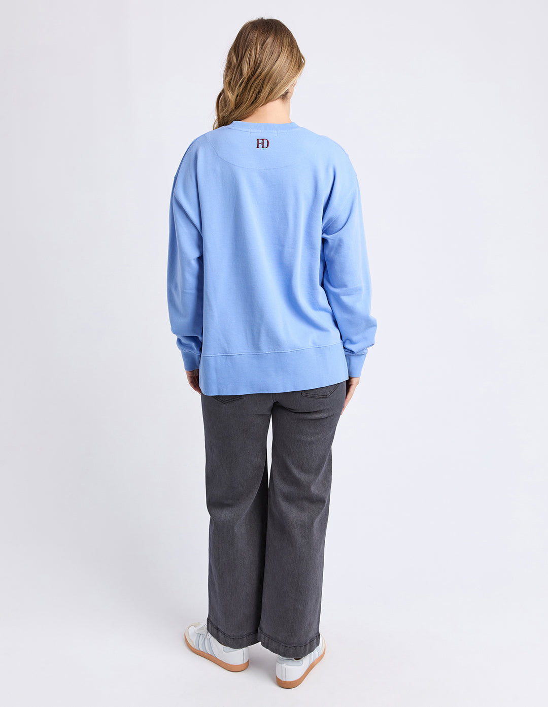 Foxwood | Effortless Contrast Crew - Blue