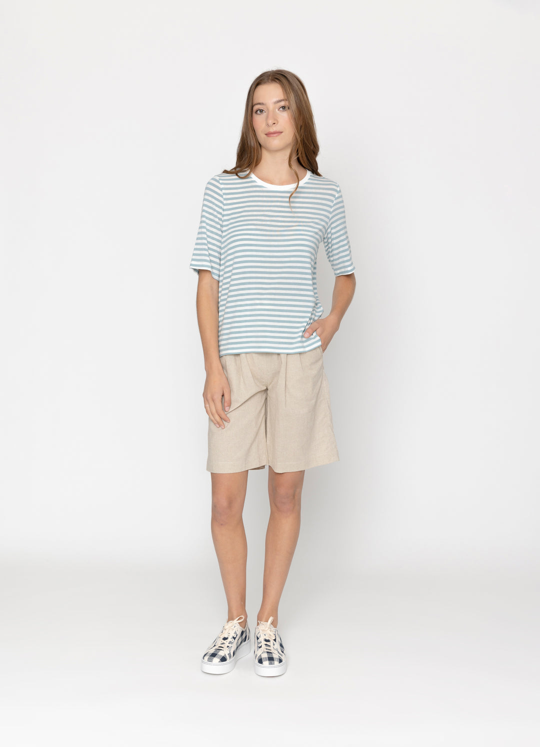 Two by Two | Hope Tee - Sky Stripe