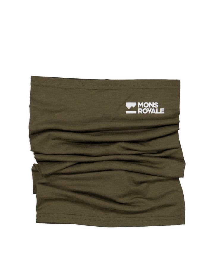 Mons Royale | Unisex Daily Dose Merino Neckwarmer - Dark Olive