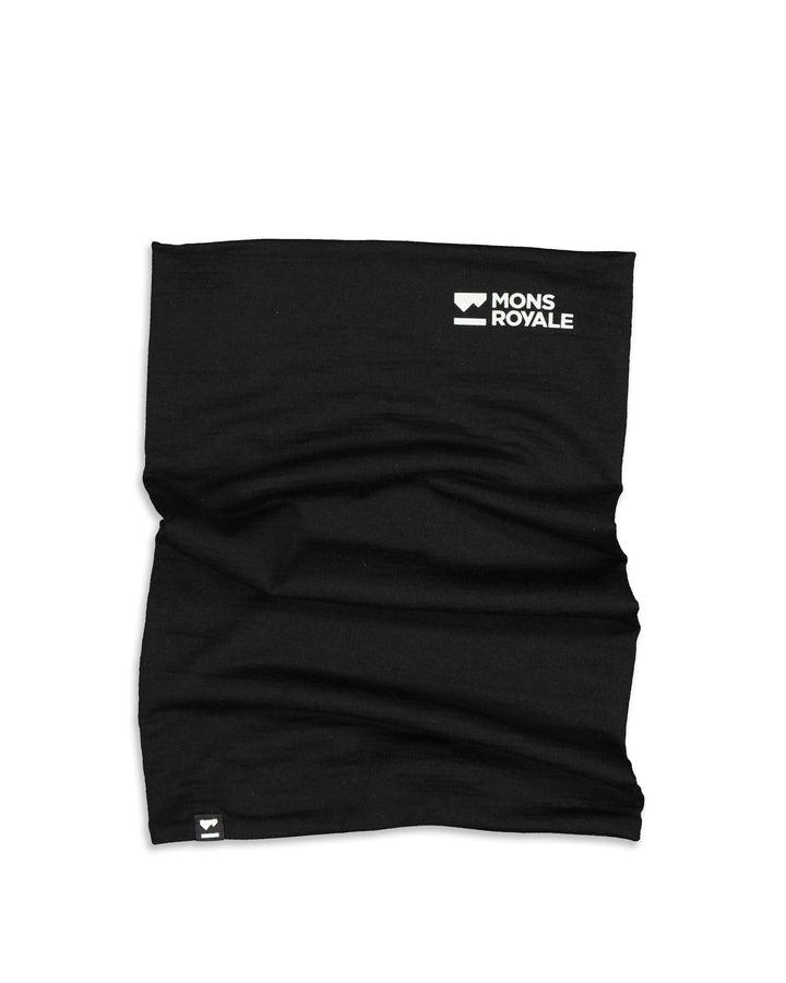 Mons Royale | Unisex Double up Neckwarmer - Black