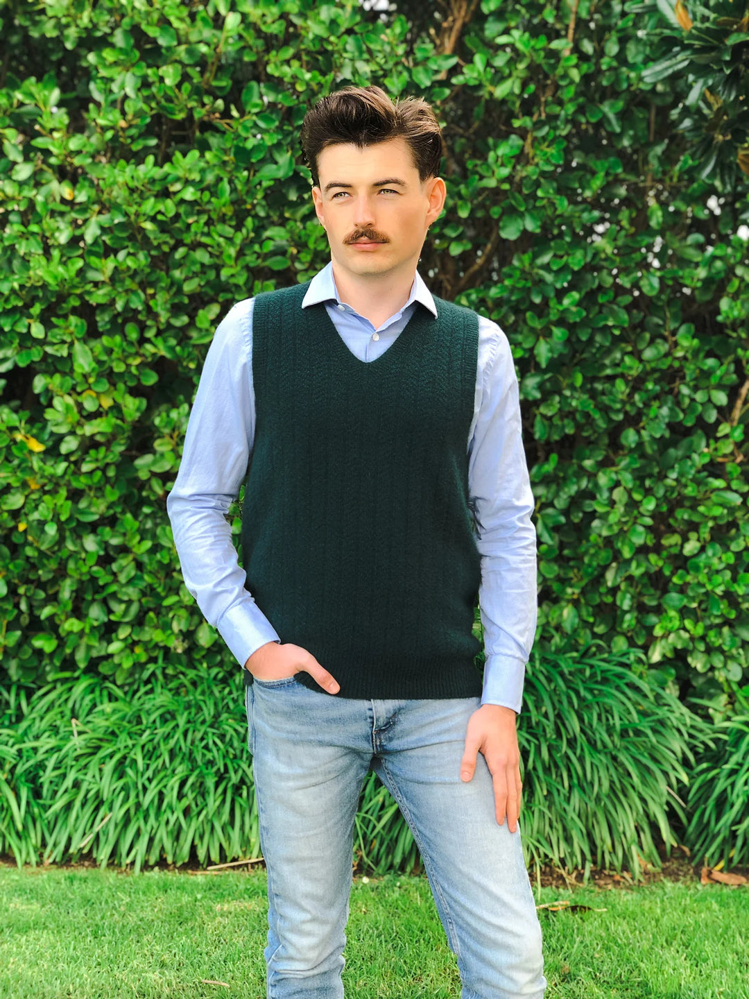 Men's Possum Merino Pullover Vest