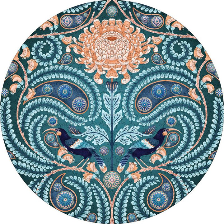 Huia & Chrysanthemum Circular 500 Piece Puzzle