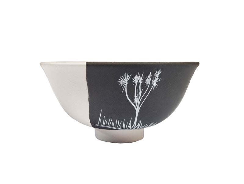 Bowl 11cm Ti Kouka Dipped White on Black