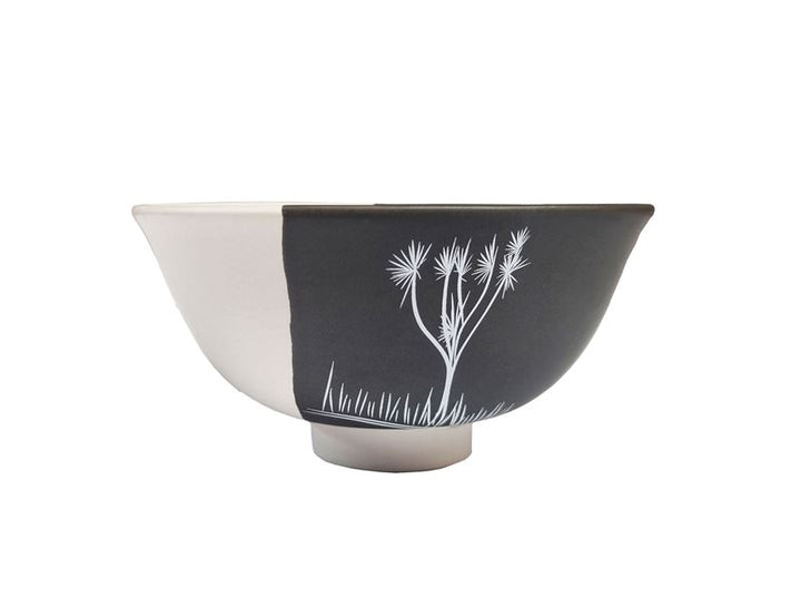 Bowl 11cm Ti Kouka Dipped White on Black