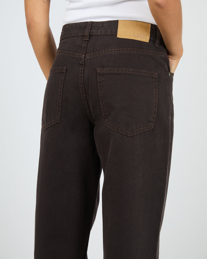 Silent Theory | Jade Baggy Jean - Chocolate