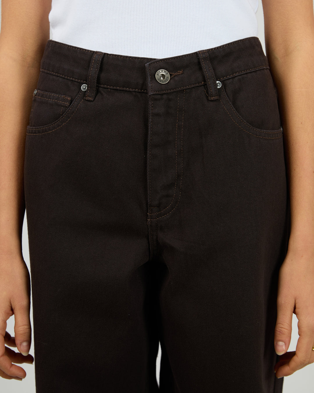 Silent Theory | Jade Baggy Jean - Chocolate