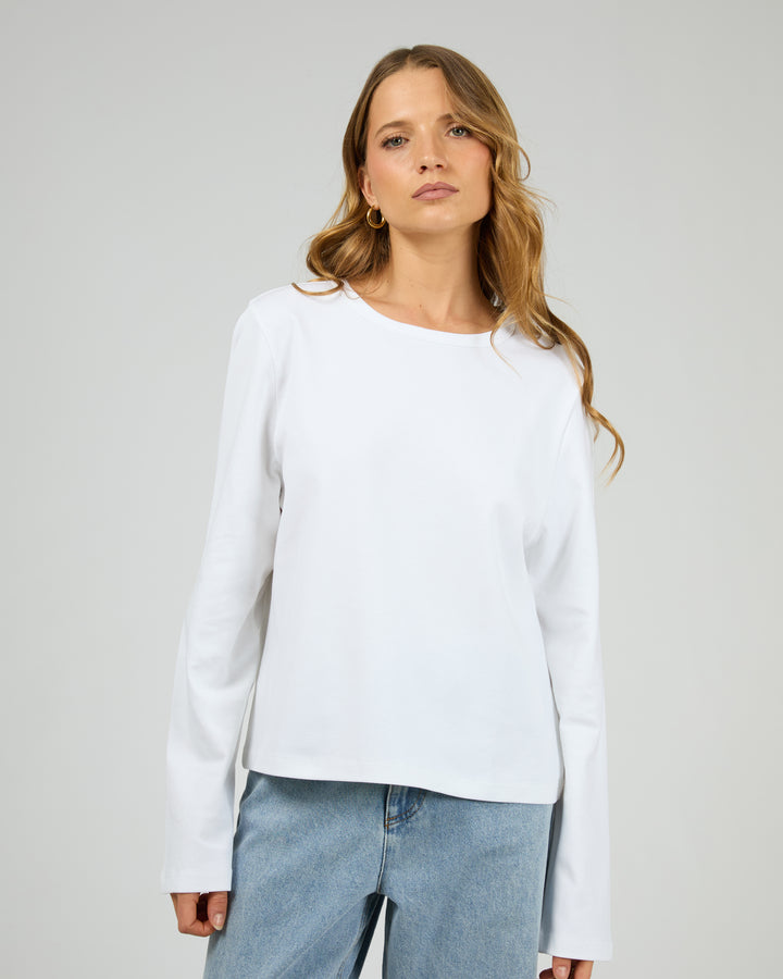 Silent Theory | Regular Long Sleeve Tee - White