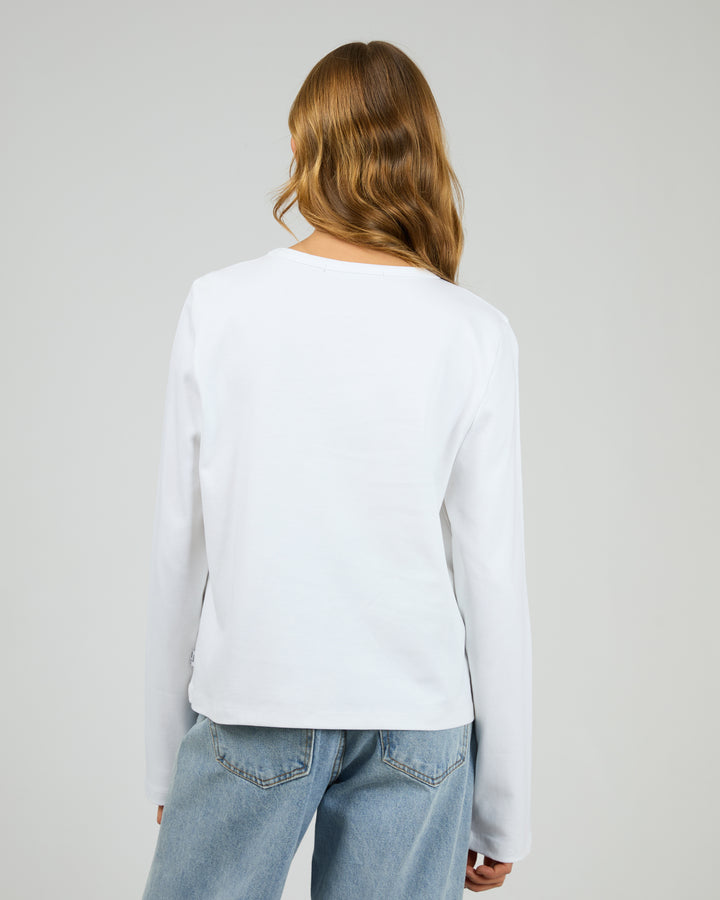 Silent Theory | Regular Long Sleeve Tee - White