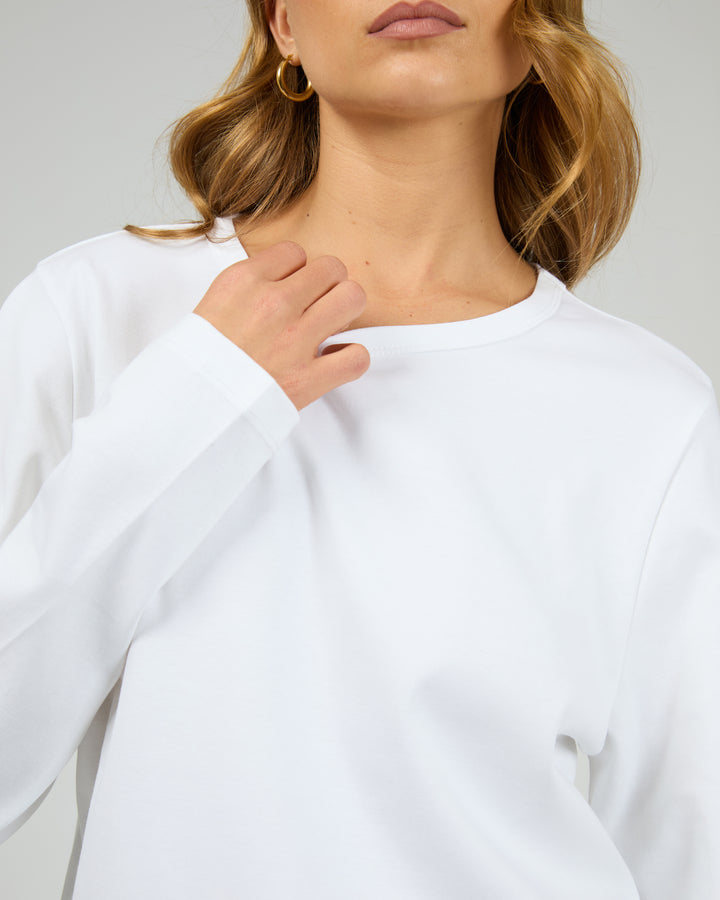 Silent Theory | Regular Long Sleeve Tee - White
