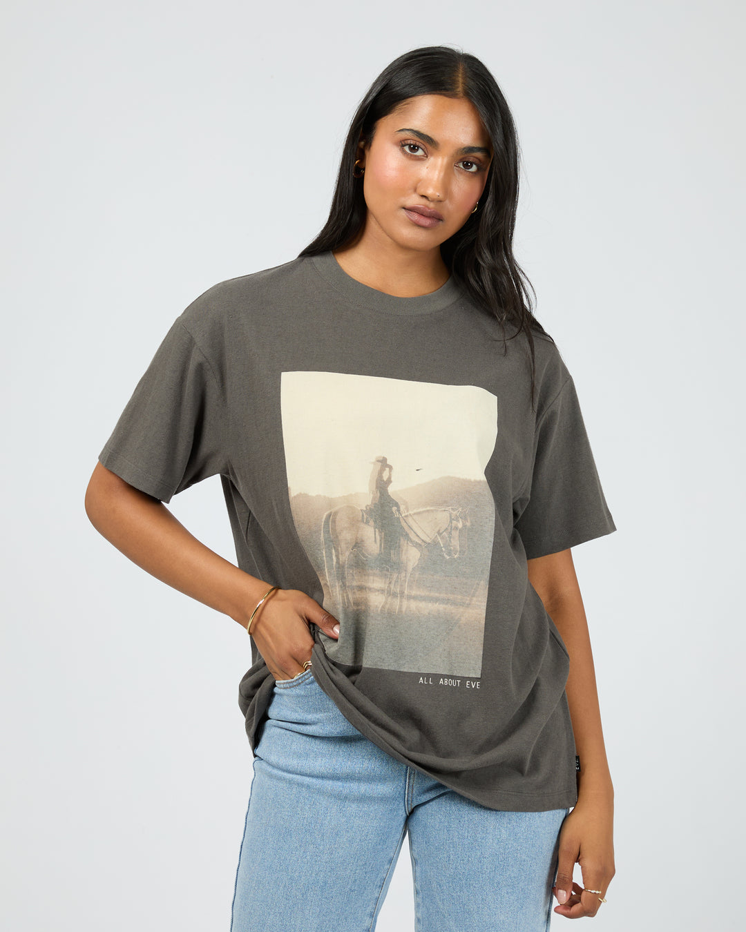 AAE | Yellowstone Relaxed Tee - Charcoal
