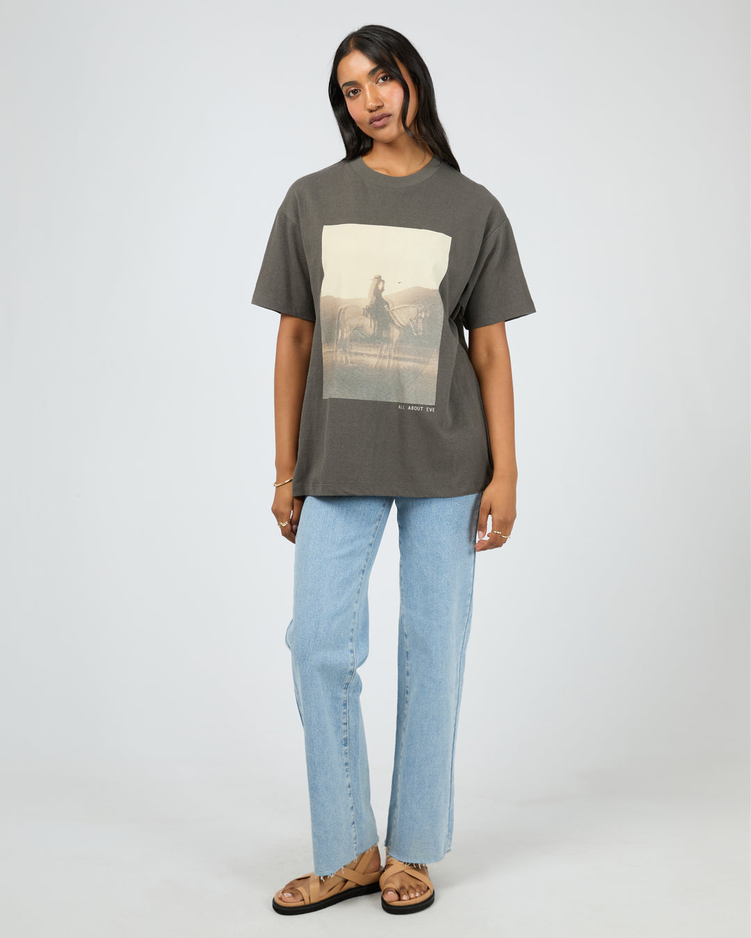AAE | Yellowstone Relaxed Tee - Charcoal