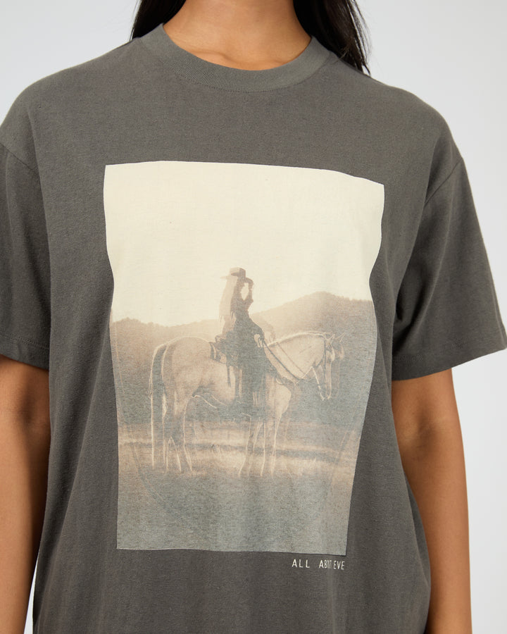 AAE | Yellowstone Relaxed Tee - Charcoal