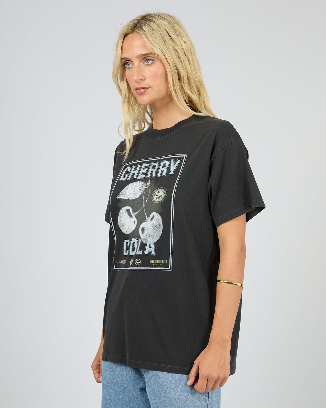 AAE | Wild Cherry  Relaxed Tee - Washed Black