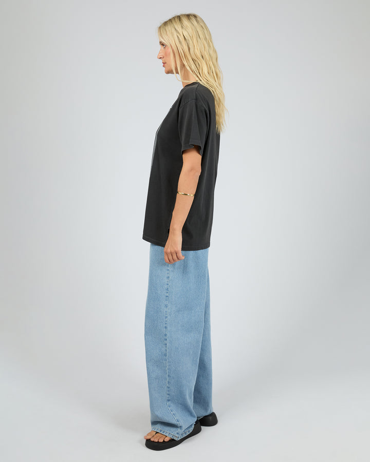 AAE | Wild Cherry  Relaxed Tee - Washed Black