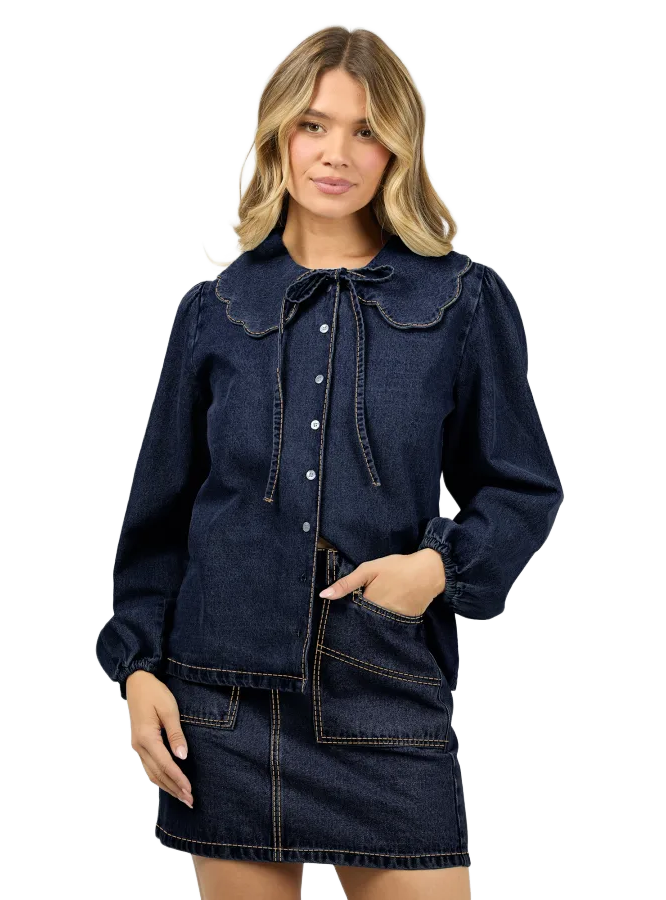 AAL | Lou Denim Top - Indigo