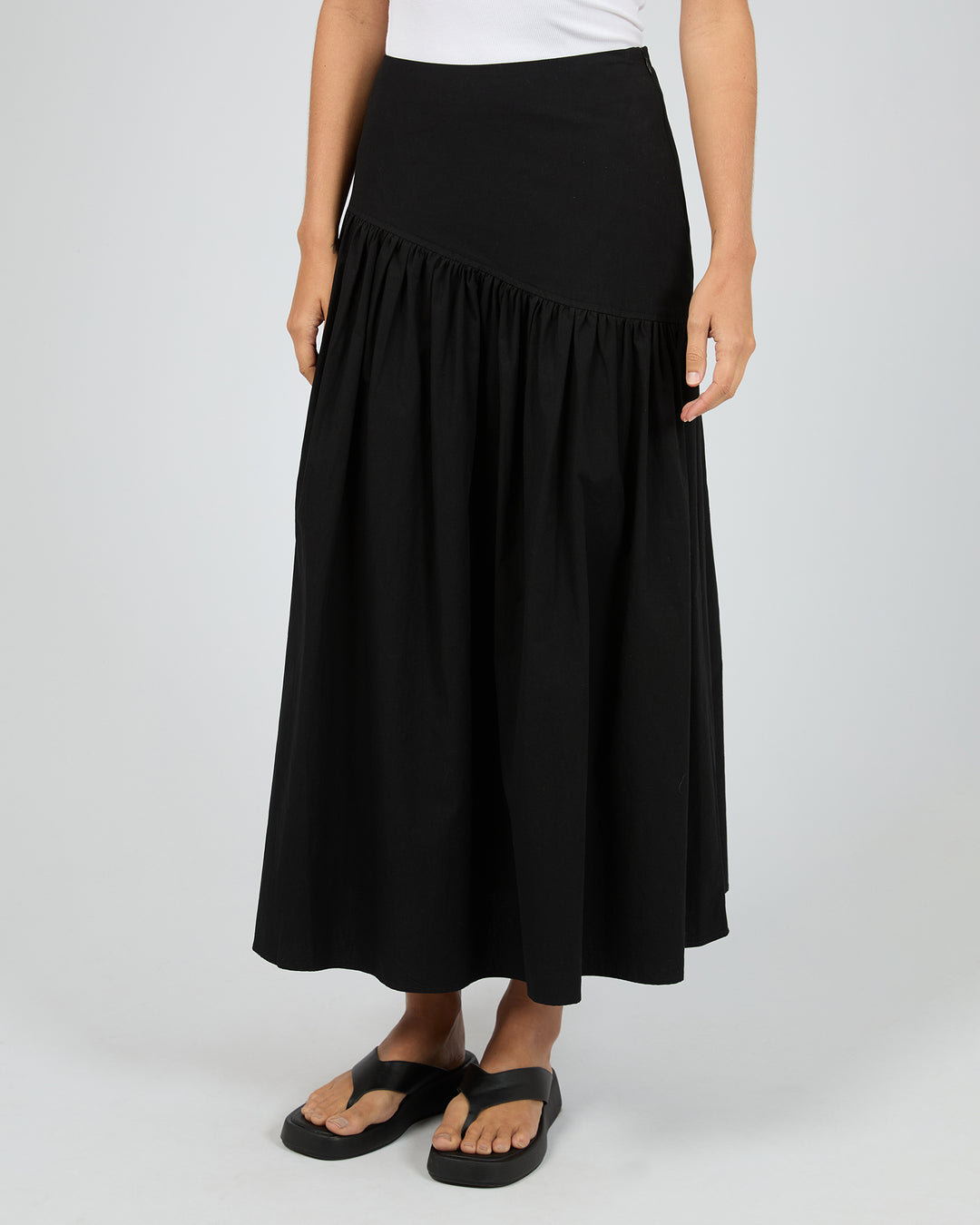 AAE | Essential Asym Maxi Skirt - Black