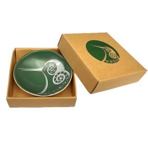 Bowl 7cm Kiwi White on Green