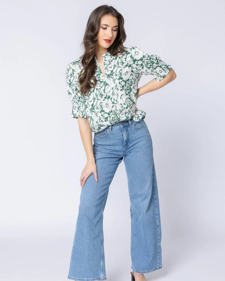 Seeking Lola | SS Movement Blouse - Forest Shadow