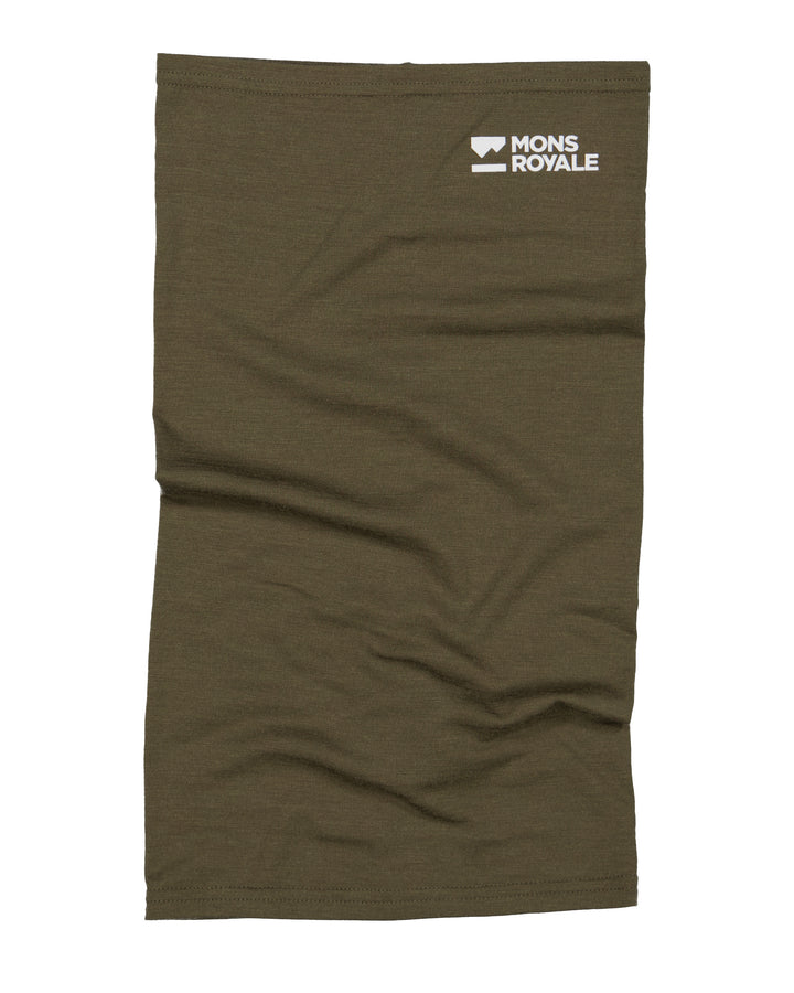 Mons Royale | Unisex Daily Dose Merino Neckwarmer - Dark Olive