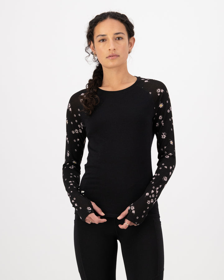 Mons Royale | Bella Merino Long Sleeve - Daisy