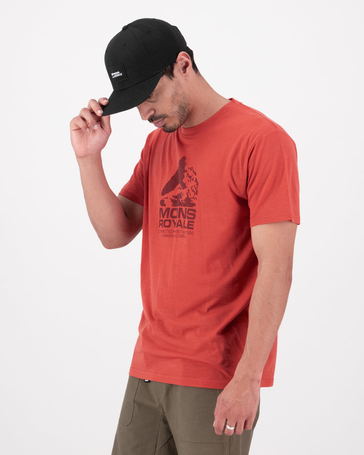 Mons Royale | Icon Merino Classic T-Shirt - Cranberry