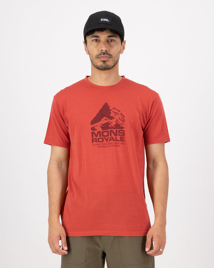 Mons Royale | Icon Merino Classic T-Shirt - Cranberry