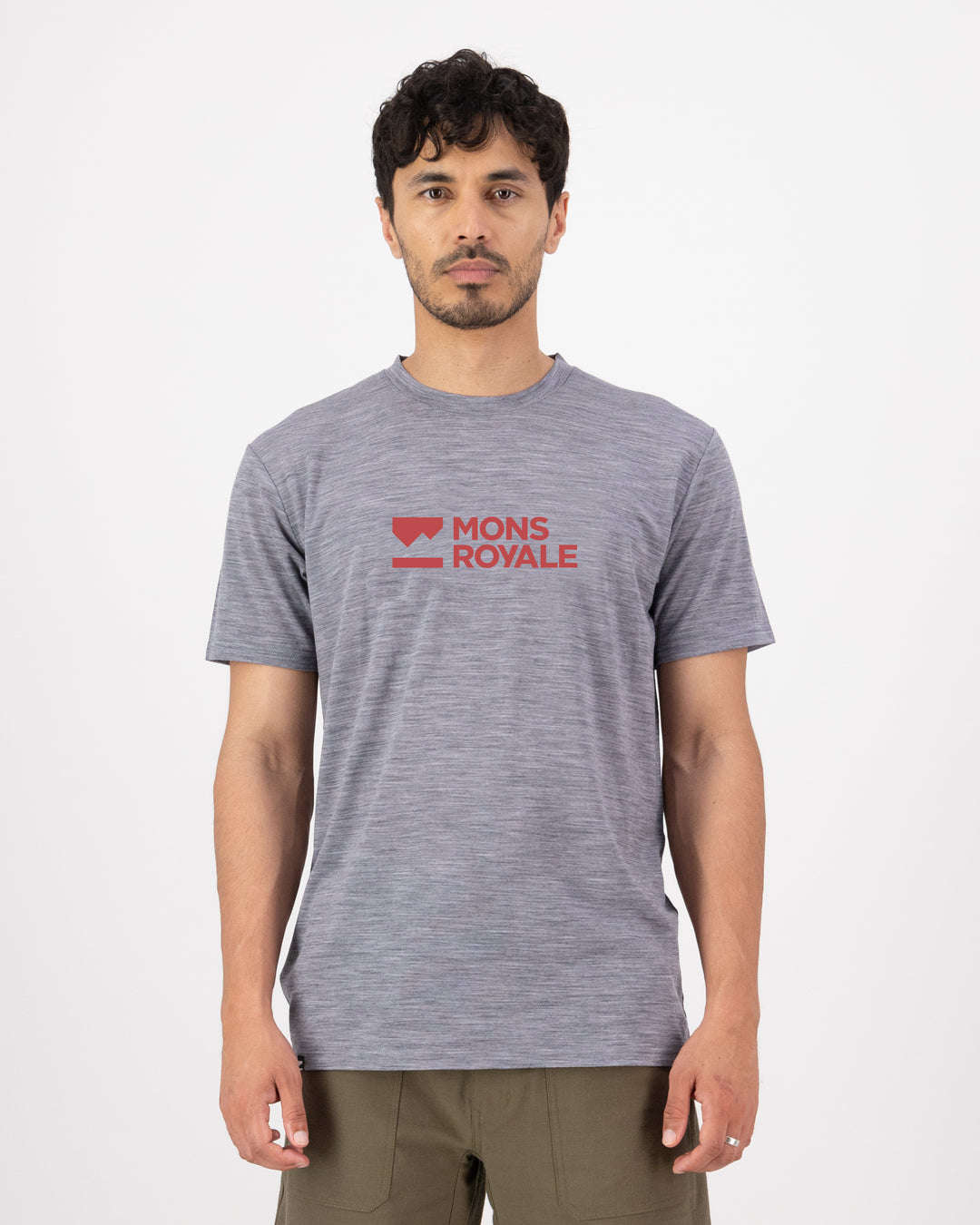 Mons Royale | Men's Icon Classic T-Shirt - Grey Heather