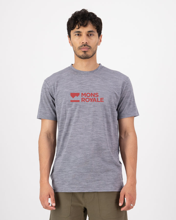 Mons Royale | Men's Icon Classic T-Shirt - Grey Heather