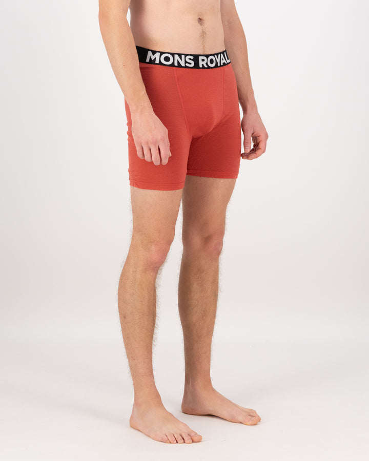 Mons Royale | Men's Hold 'em Boxer - Cranberry