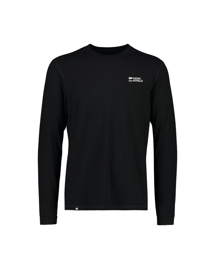Mons Royale | Men's Cascade Merino Base Layer - Black
